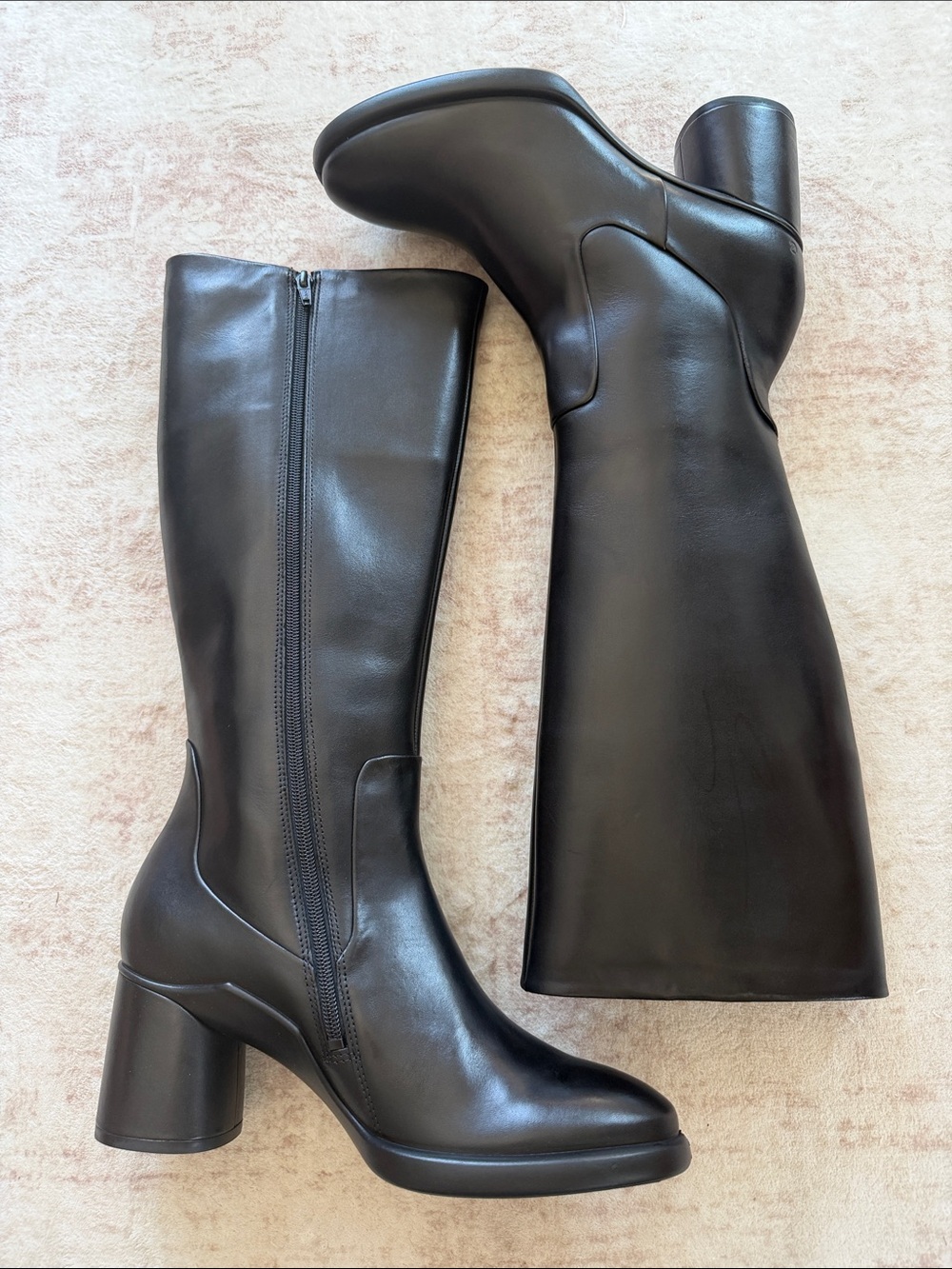 ECCO Sculpted LX 55MM Tall  Black Knee High Boots